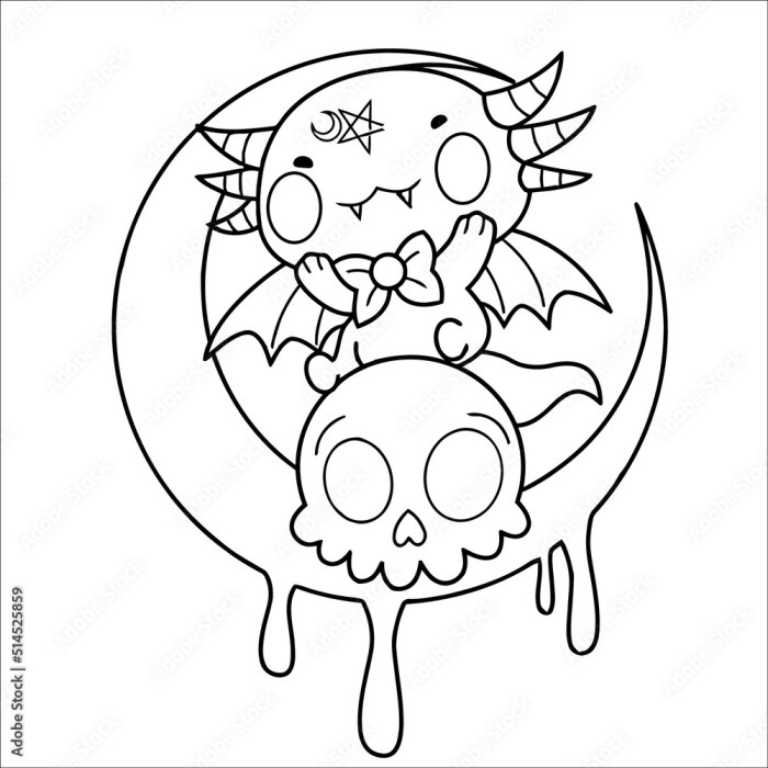 Creepy coloring pages