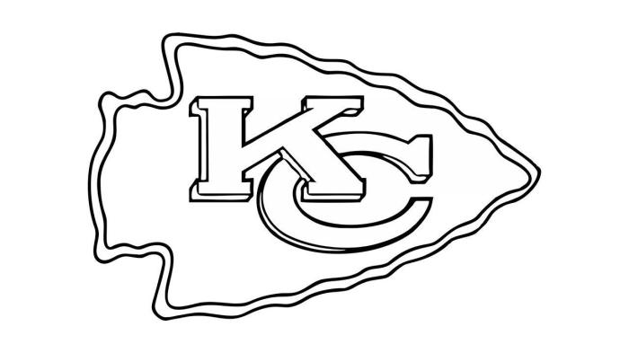 Kansas city chiefs coloring page