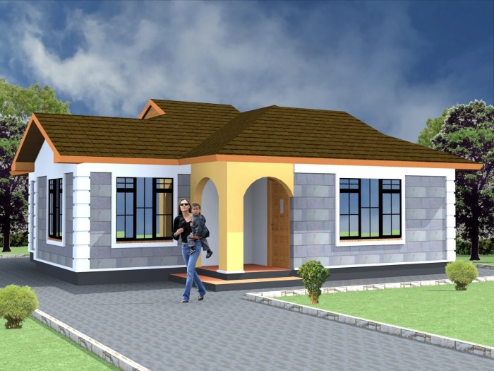 Simple two bedroom house design