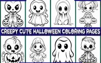 Creepy coloring pages