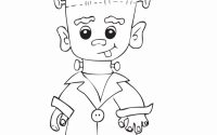 Frankenstein coloring page