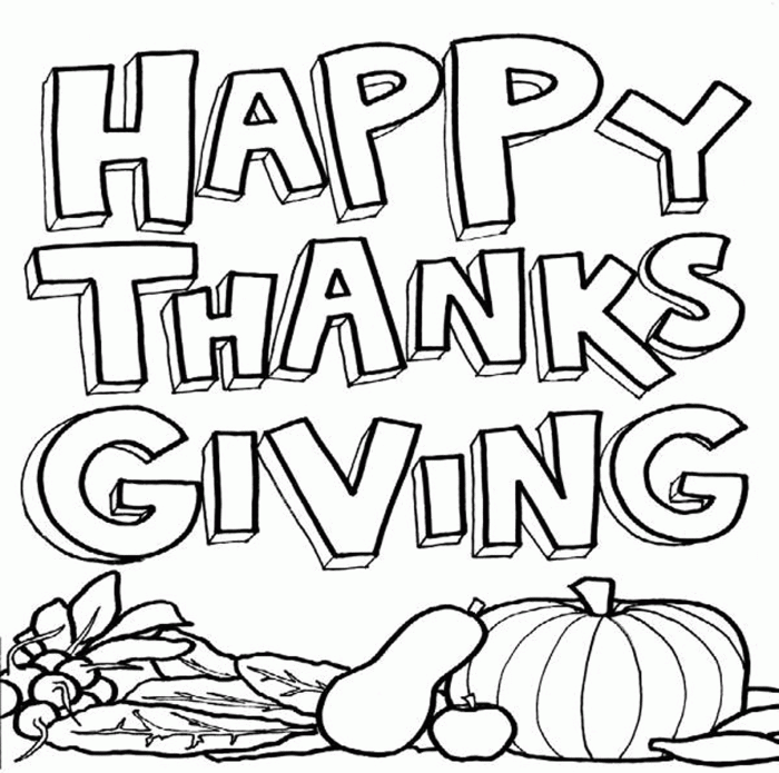 Kids thanksgiving coloring sheets