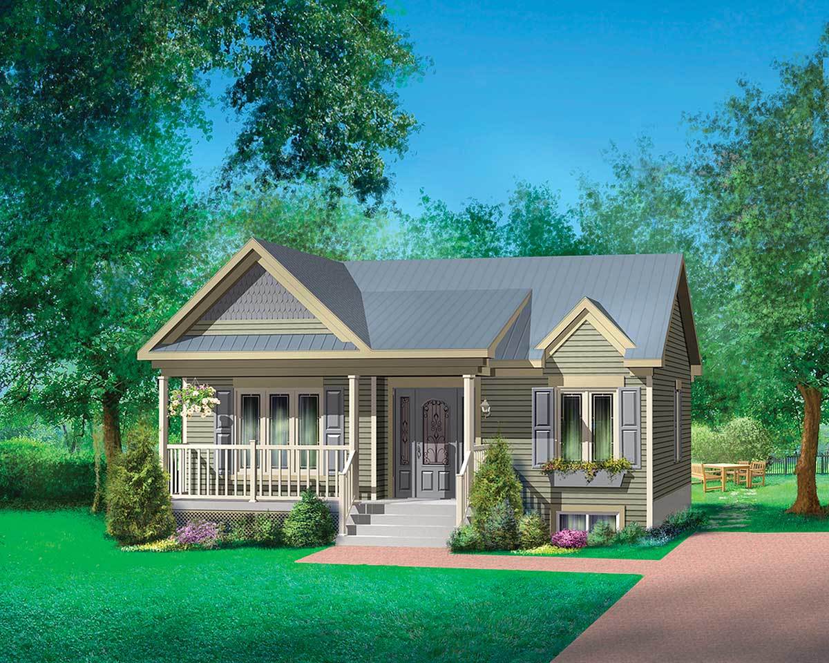 1 storey 2 bedroom house design