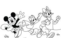 Mickey mouse and friends coloring pages