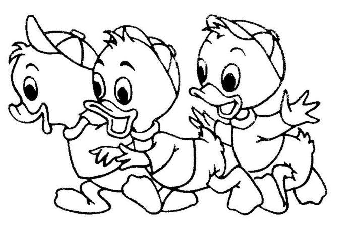 Donald duck coloring page