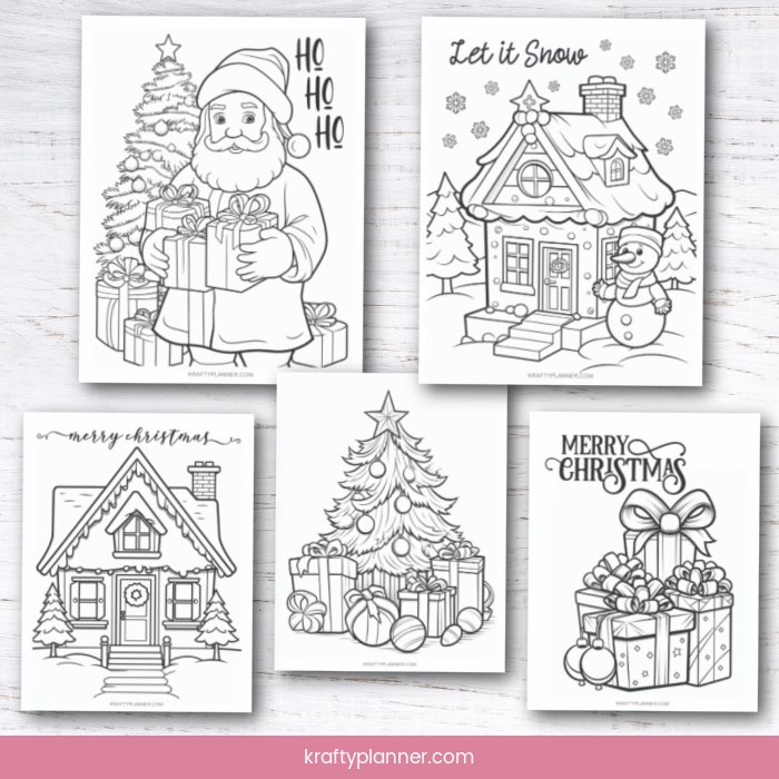 Christmas coloring for kids