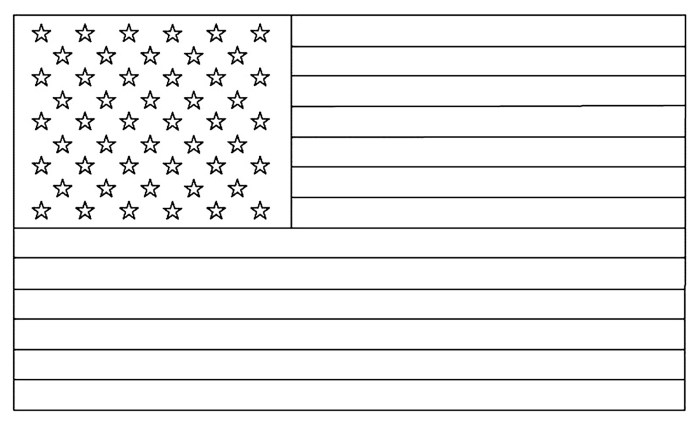 Flag coloring day american printable usa pages united states independence kids print color worksheet us preschool event out clipart colors