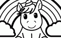 Printable coloring pages of unicorns