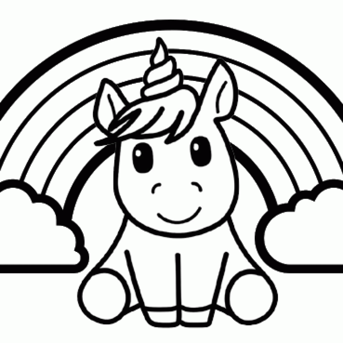 Printable coloring pages of unicorns