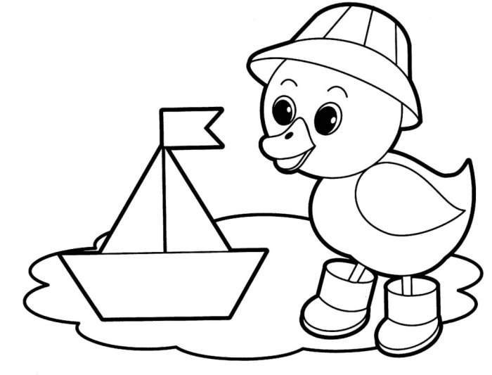 Easy coloring pages for preschoolers