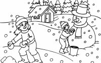 Snowy coloring pages