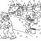 Snowy Coloring Pages A Winter Wonderland