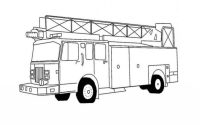 Firetruck coloring page