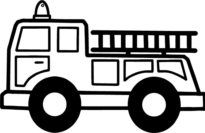 Firetruck coloring page