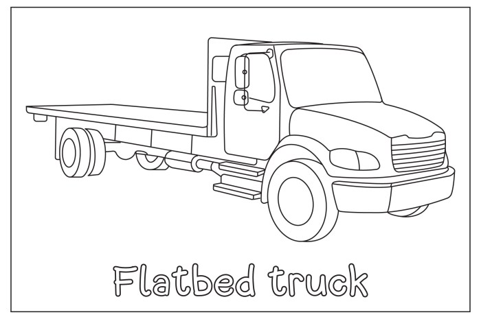 Tow truck coloring pages