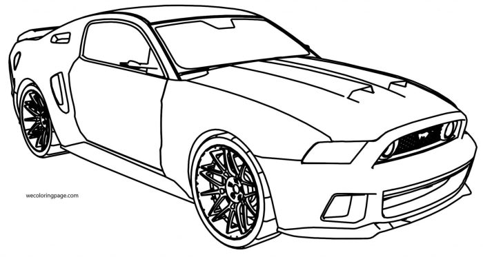 Mustang coloring car convertible pages old drawing clipart white black truck school vintage wall cars choose board sports