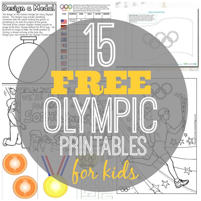 Olympics coloring pages for kids