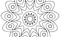 Geometric design coloring pages