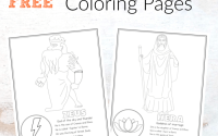 Greek gods coloring pages