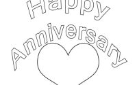 Printable wedding anniversary coloring pages