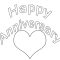 Printable Wedding Anniversary Coloring Pages