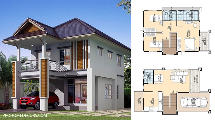 Simple two story house design