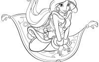 Coloring pages of jasmine