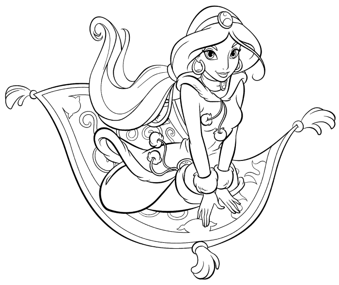 Coloring pages of jasmine