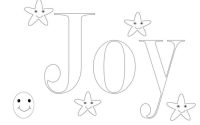 Joy coloring page