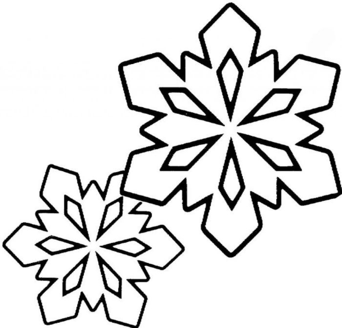 Coloring pages snowflakes