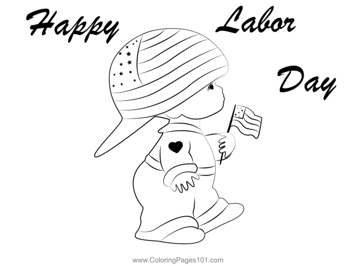 Labor day coloring pages kids labour printable activities happy printables drawing sheets handipoints may clipart print color workers 2011 good