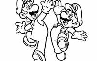 Coloring pages of luigi