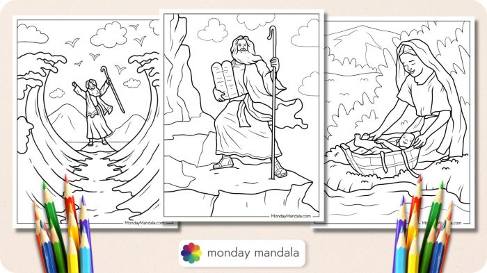 Moses coloring pages