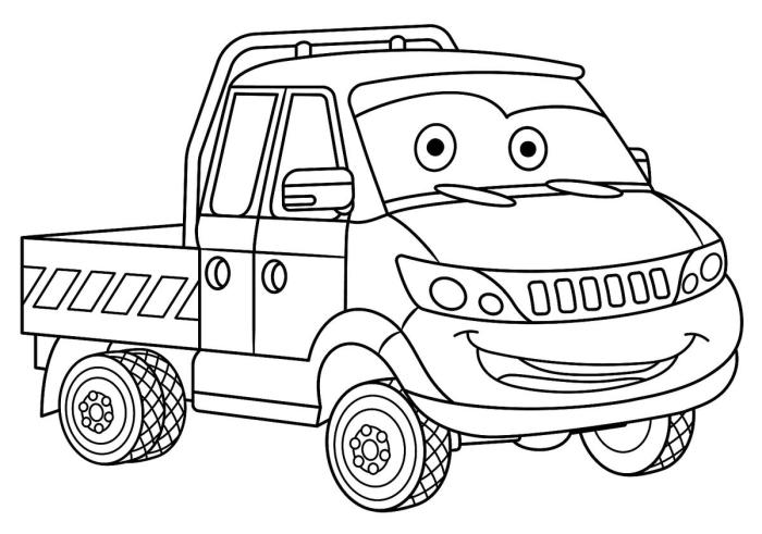 Coloring pages for kids cars