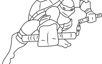 Drawing tmnt mikey coloring pages