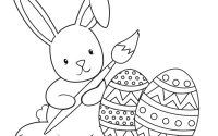 Printable easter bunny coloring pages