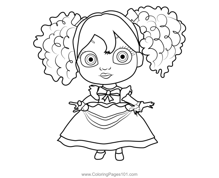 Poppy coloring pages