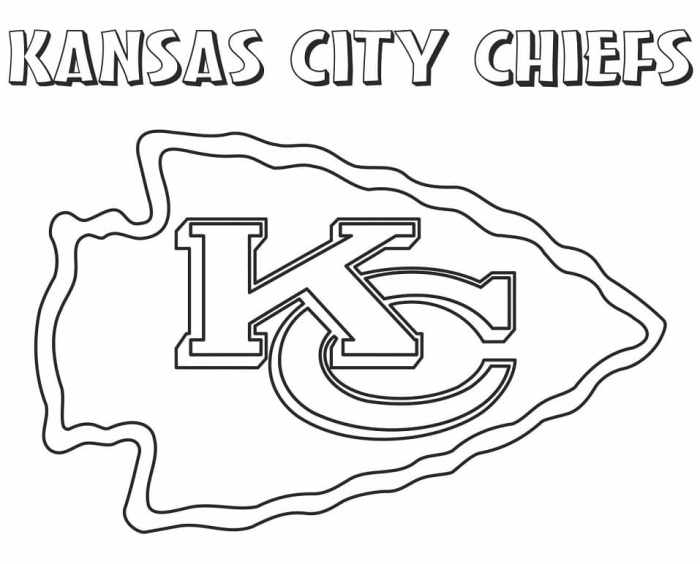 Kansas city chiefs coloring page