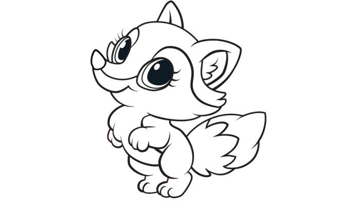 Printable fox coloring pages