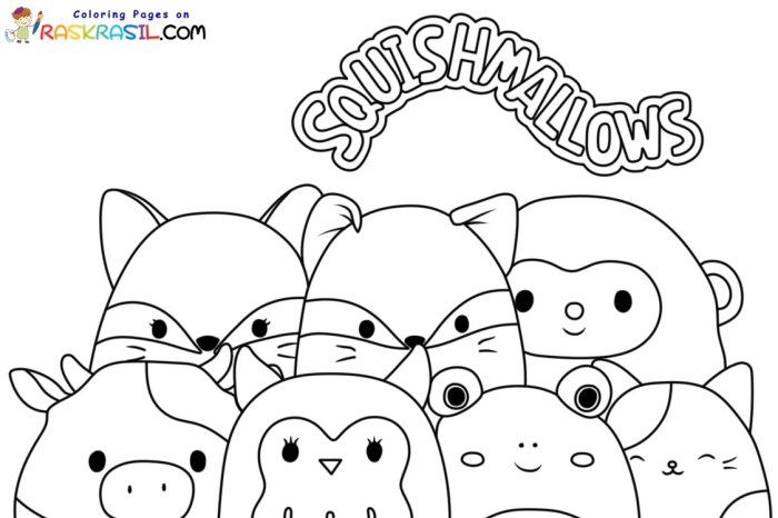 Squishmallows coloring pages printable