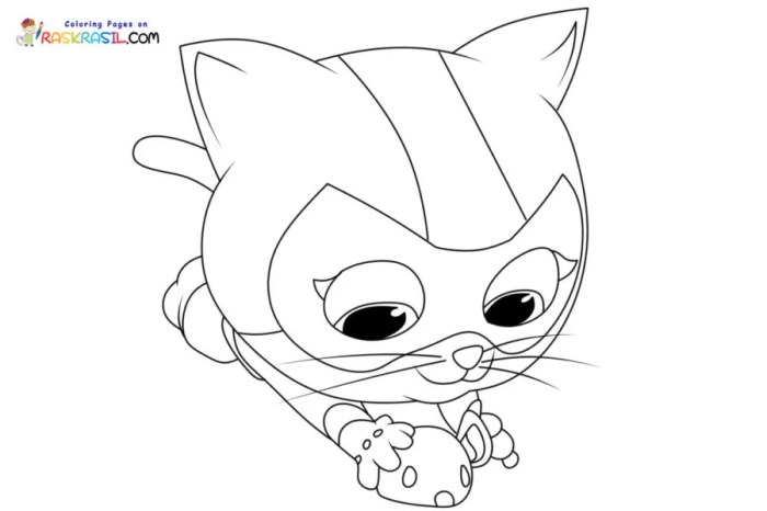 Super kitties coloring pages free print out