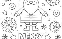 Free printable santa coloring pages