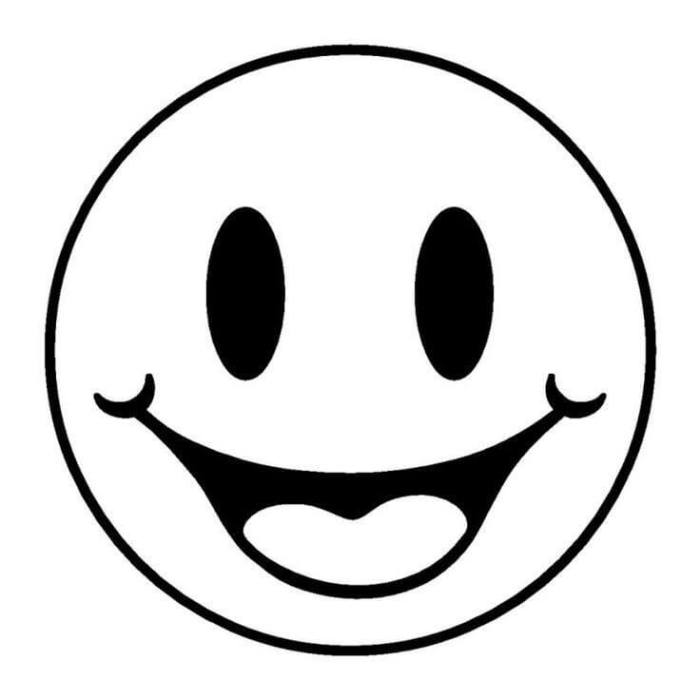 Smiley face coloring pages