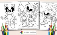 Sonic coloring pages free