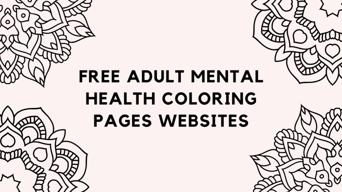 Mental health coloring pages for kids