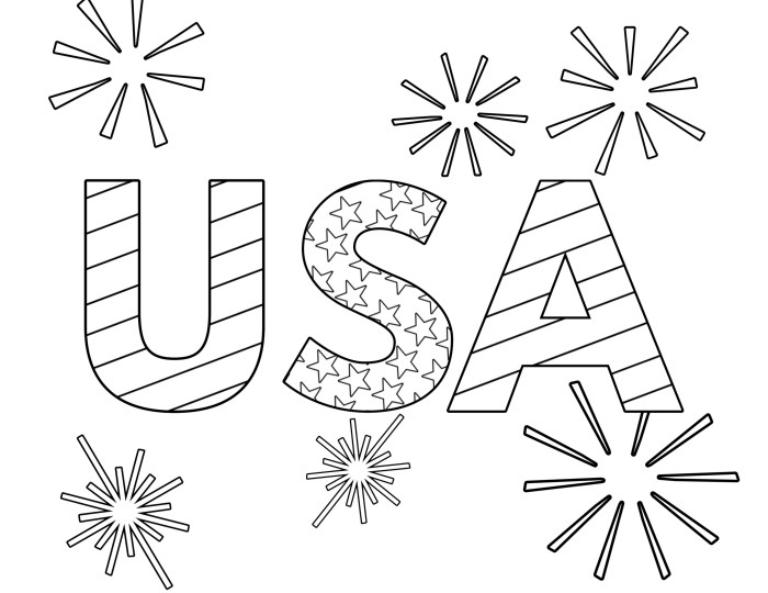 Fourth of july coloring pages for kids