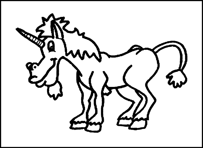 Unicorn coloring pages for kids