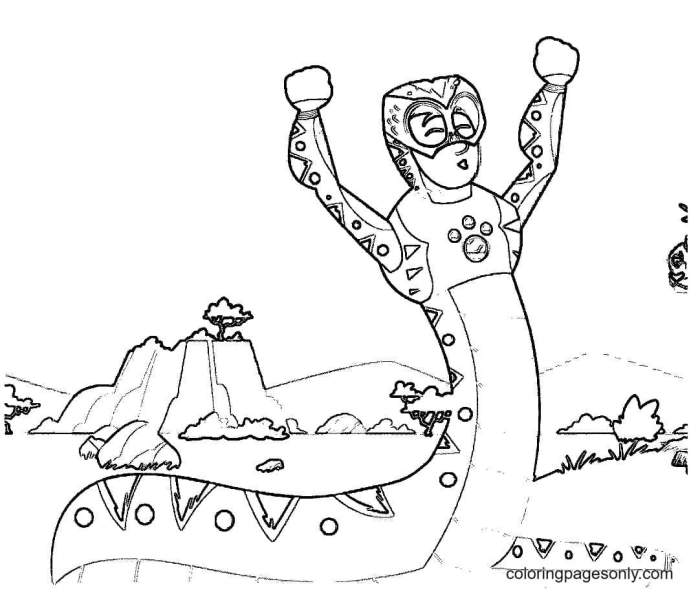 Coloring pages of wild kratts