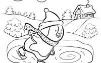 Coloring pages for kids winter