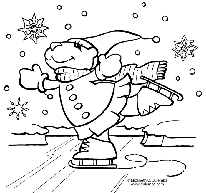 Snowy coloring pages